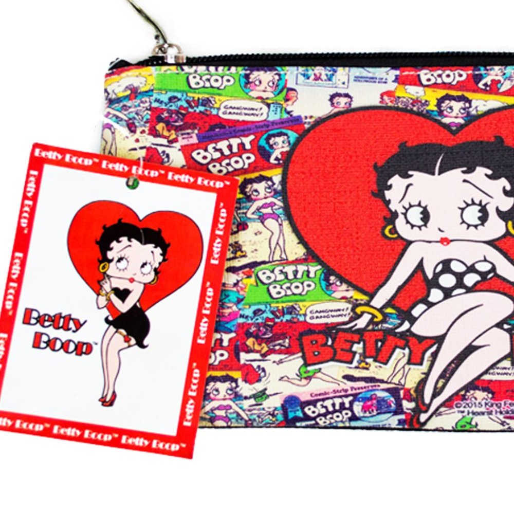 Betty Boop Make Up Bag Multi Poses Design - Picture 2 of 7
